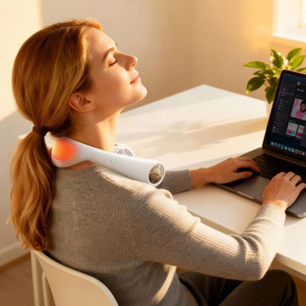 TORRAS COOLiFY AIR Wearable Air Conditioner - Apricot Dune