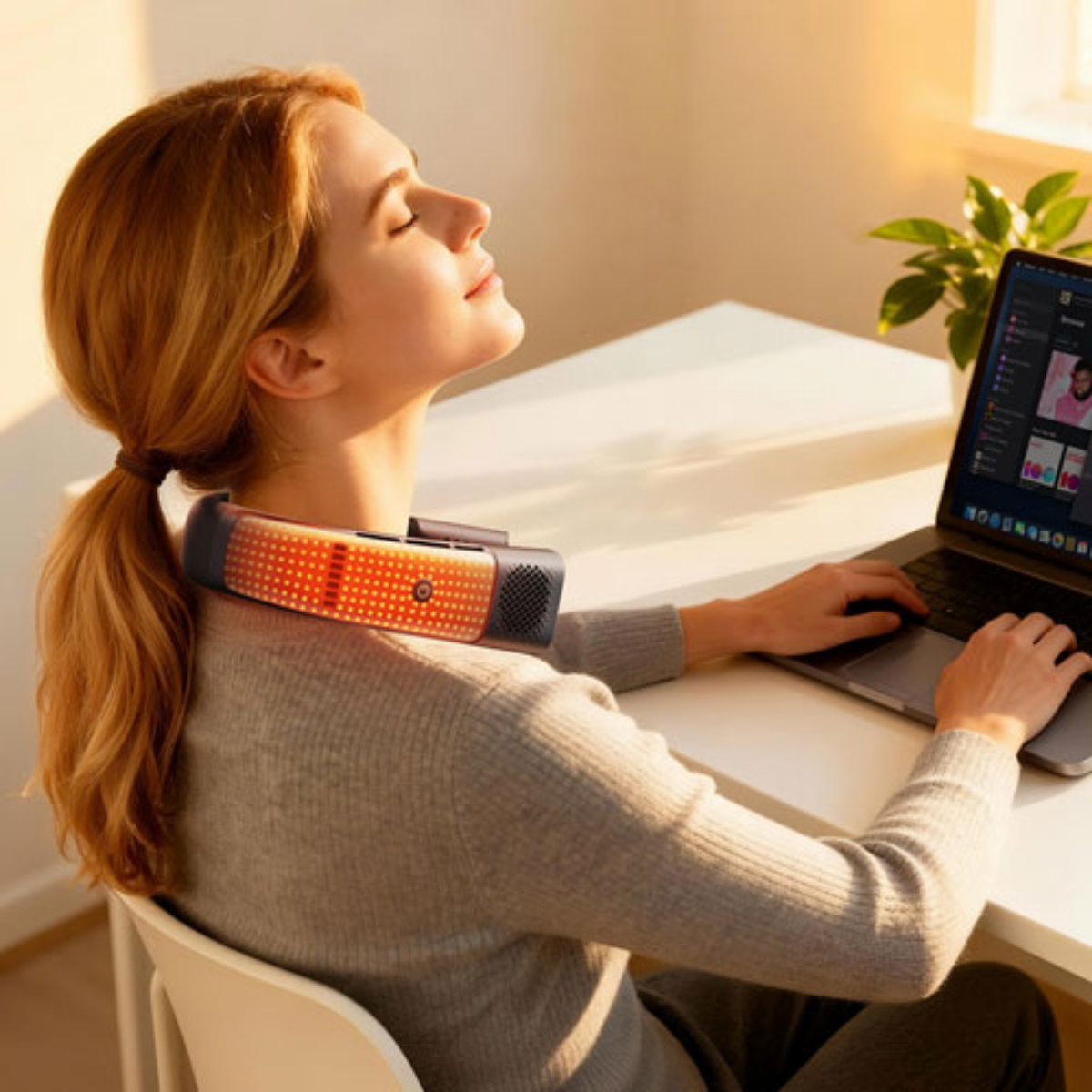 COOLiFY 2S Wearable 5000mAh Air Conditioner - Glossy Black