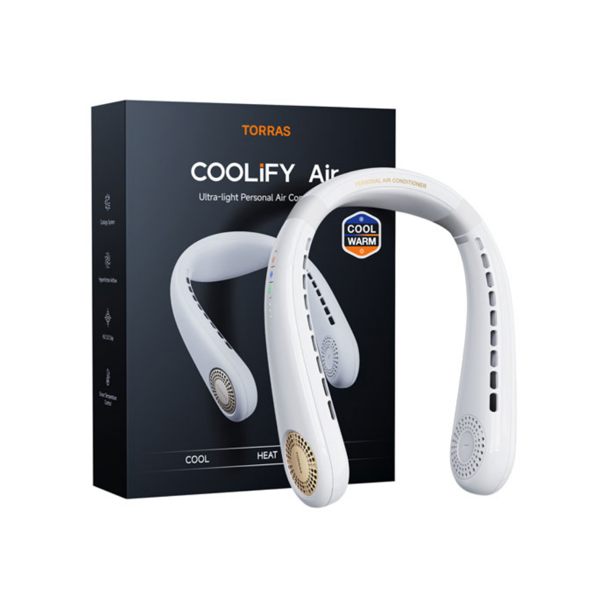TORRAS COOLiFY AIR Wearable Air Conditioner - Apricot Dune