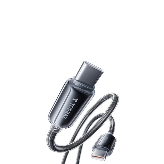 TORRAS Iceflow 60W USB-C charging cable, 79 inch, in black, view 3