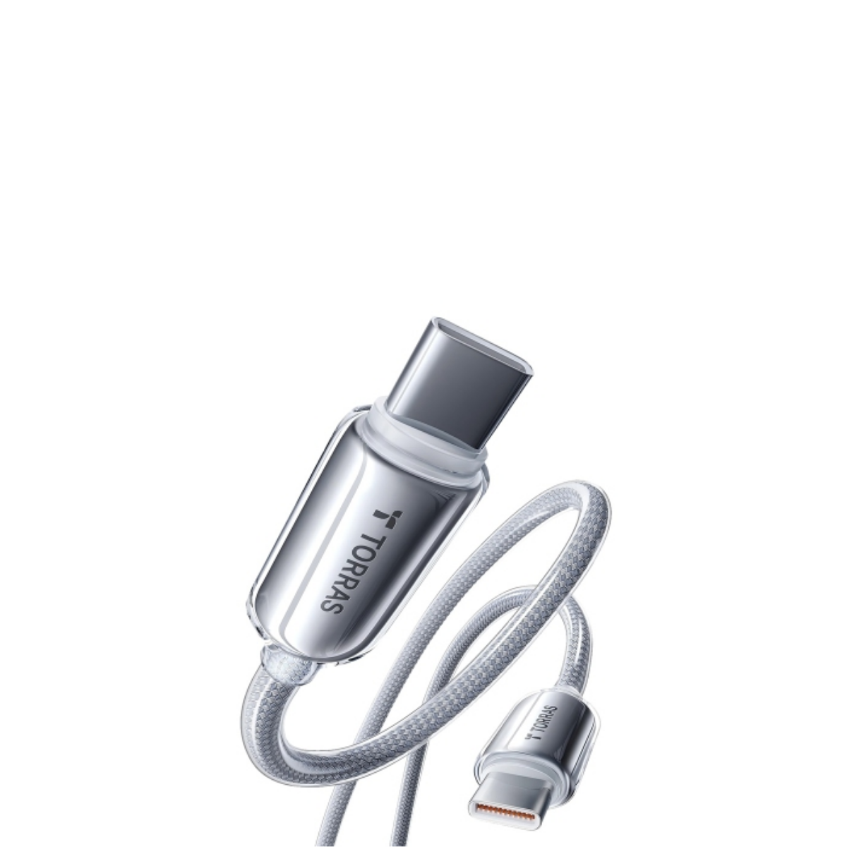 TORRAS Iceflow 60W USB-C Fast Charging Cable  (79") - White