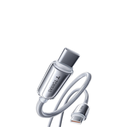 TORRAS Iceflow 60W USB-C Fast Charging Cable  (79") - White